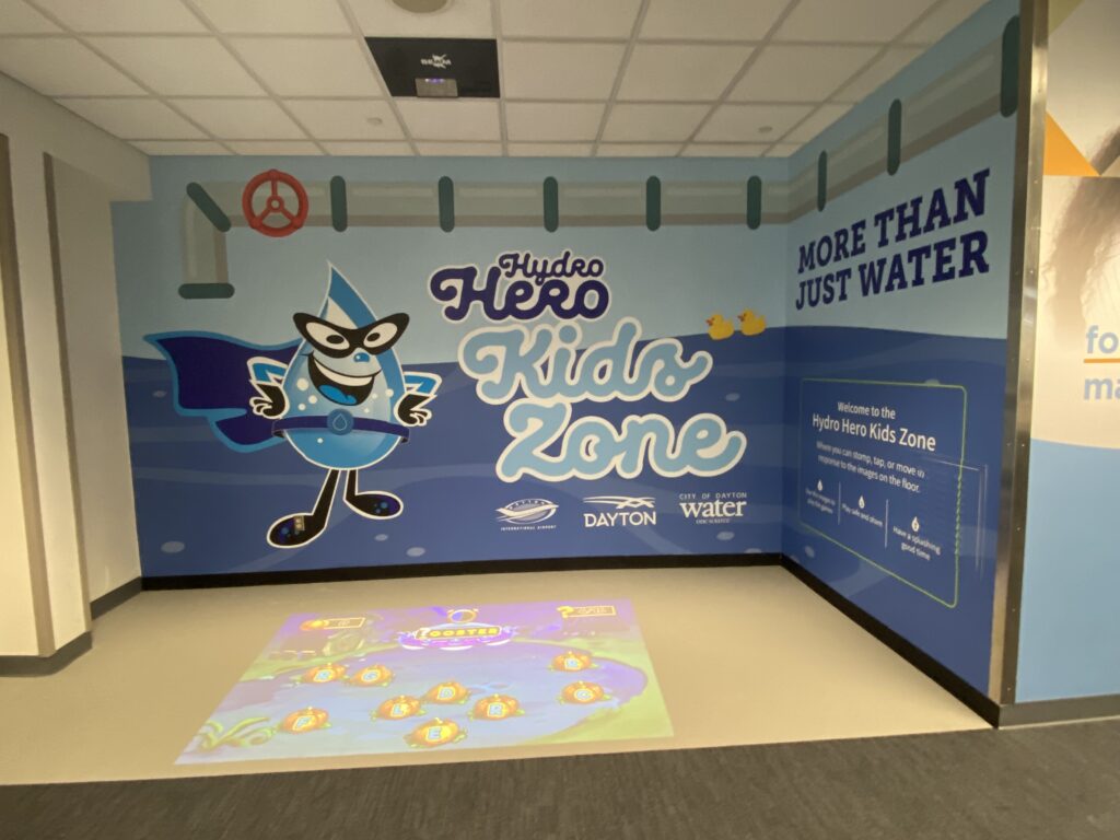 Hydro Hero Kids Zone at Dayton Airport