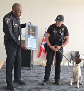 Airport officer with K9