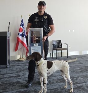 Airport officer with K9