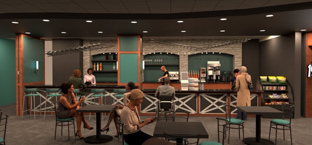 1903 rendering of restaurant